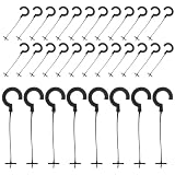 5000 Stück Haken Etikettierpistole PP Schwarz 5,50x1,40x0,10 CM
