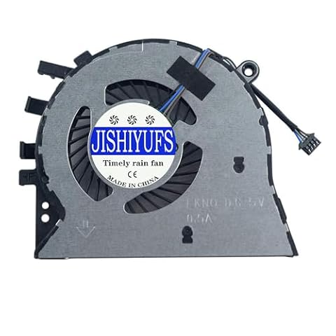 JISHIYUFS Nowy wentylator chłodzący CPU dla HP Notebook 17-by 17-BY0053C 17-BY0017CY 17-BY0021DX 470 G7 Series Laptop L22529-001 NS85B00-17K22 L22531-001 DFS541105FC0T FKN0 DC5V 0.5A