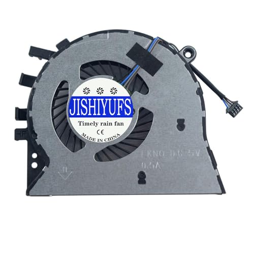 JISHIYUFS - Ventilador de refrigeración para HP Notebook 17-BY0053C 17-BY0017CY 17-BY0021DX 470 G7 Series Laptop L22529-001 NS85B00-17K22 L2531-001 DFS5 41105 FC0T FKN0 DC5V 0,5A