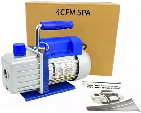 FAHKNS Bomba De Vacío De Aire HVAC De Una Sola Etapa De 110V 3.5 CFM 1/3HP Con Botella De Aceite Para HVAC/Auto AC Refrigerante Recarga