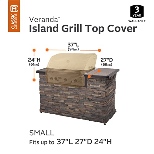 Classic Accessories Veranda Water-Resistant 37 Inch Island Bbq Grill Top Cover #TOP1