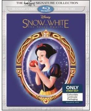 Snow White and The Seven Dwarfs, Signature Collection, Lenticular Slip Cover Edition (Blu-ray + DVD +Digital HD) [2016]