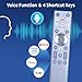 ERF6A80 Replacement Voice Backlit TV Remote Control for Hisense, for Hisense U6 U7 U8 Series Mini-LED ULED 4K UHD Google Smart TV