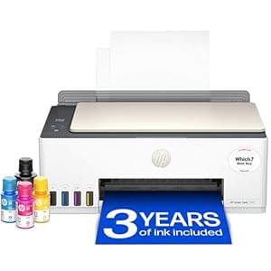 HP Smart Tank 5107 All in One Printer | Perfect for Home | Colour | Wireless | Print, Scan, Copy | Refillable | Includes up to 3 Years of Ink | Smart Buttons | Easy Setup | Reliable Wi-Fi