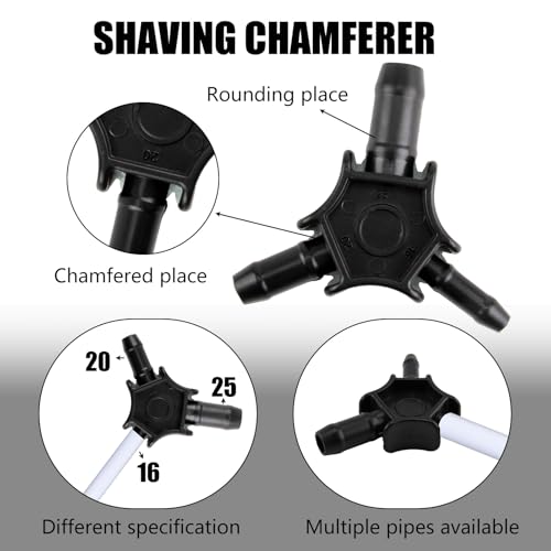 Multi Kalibrierer/Entgrater für Mehrschichtrohre 16–20–25 mm, Kalibrierer Entgrater für PEX-AL-PEX und Alu Verbundrohr, Kalibriererdorn Kunststoff Präzise für Rohrkalibrierung und Entgratung