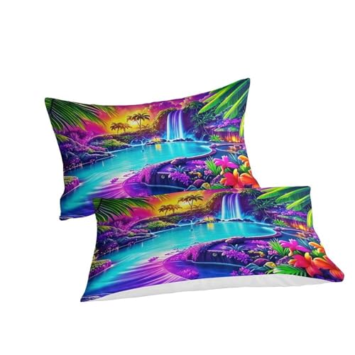 Housse de couette imprimée 3D en microfibre douce avec fermeture éclair cachée - 5