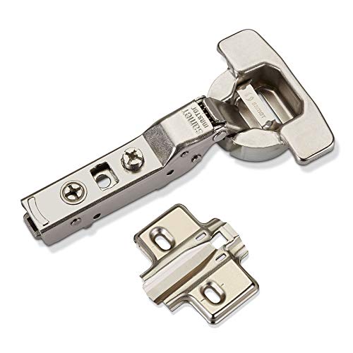 Master Toolless T45 Charnière à Boîtier Butée Centrale 110° sans amortissement Plaque de Croisement avec Réglage de