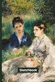 Renoir Sketchbook: Awesome A5 sketch book and drawing pad. A blank notebook (with a picture frame on each page) is pocket sized (6inx9in) with a ... (A5) and make a great gift for any artist.
