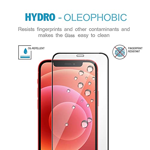 Image of JGD PRODUCTS for iPhone 12, iPhone 12 pro Tempered Glass withh Edge to Edge Screen Coverage and easy installation Kit