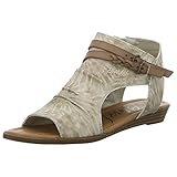 Reißverschluss innen Blowfish Malibu Damen Blumoon Keilsandale, Taupe mit Batikfärbung, 39 EU