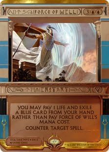 Amazon 英語版フォイル マスターピースシリーズ アモンケットインヴォケーションズ Masterpiece Series Amonkhet Invocations Mps 意志の力 Force Of Will マジック ザ ギャザリング Mtg トレカ 通販