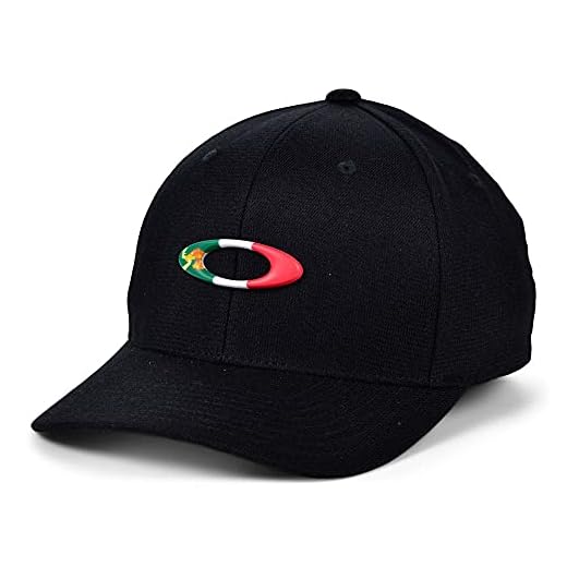 Oakley Tincan Flag Mexico Original Stretch-fit Hat Black L/X
