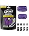 Xpand No Tie Shoelaces System with Reflective Elastic Laces - Purple - One Size Fits All Adult and Kids Shoes