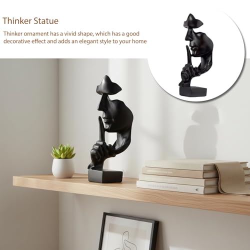 Estatua Pensador Silencio Es Oro Escultura Abstracta miniatura 2