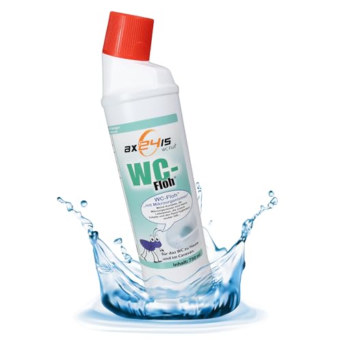 Klo Floh | WC Floh in praktischer Flasche | WC Reiniger für Camping WC mit Mikroorganismen | reinigt gut | riecht gut |