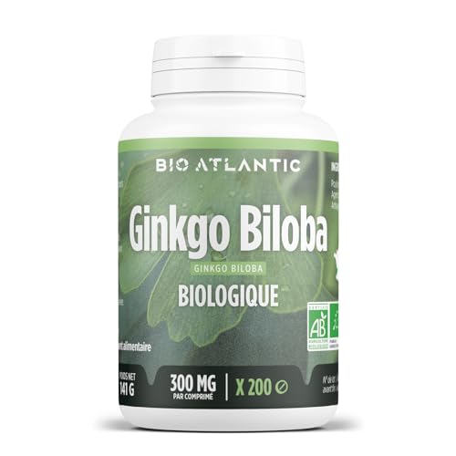 Ginkgo Biloba Bio 300 mg - Comprimés (200 unité (Lot de 1))
