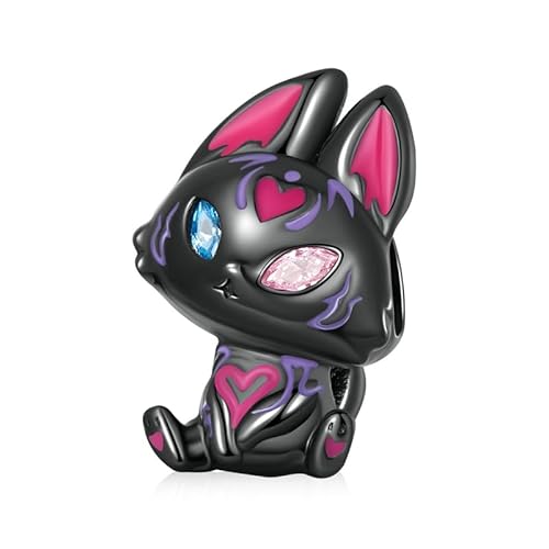 Charm Gatto Nero Manga stilizzato Sailor Moon in argento 925