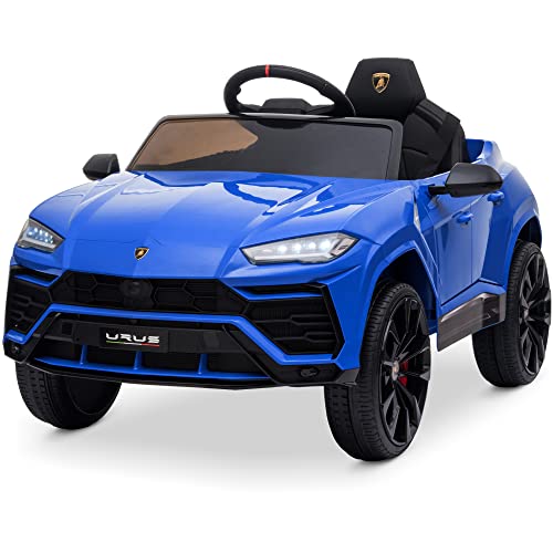 Kidzone Ride On Car 12V Lamborghini Urus Kids Electric Vehicle Toy w/Parent Remote Control, Horn, Radio, Port, AUX, Spring Suspension, Opening Door, L