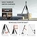 NEEWER Photography Light Stand, 1.5-6.4ft/47-195cm Aluminum Reversible Studio Lighting Tripod, Portable Phone Video Stand w/ 1/4