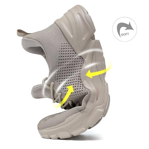 Image of Wrezatro Men's Slip on Walking Shoes Ultra Light Breathable Non Slip Running Shoes Casual Fashion Sneakers Mesh Workout Sports
