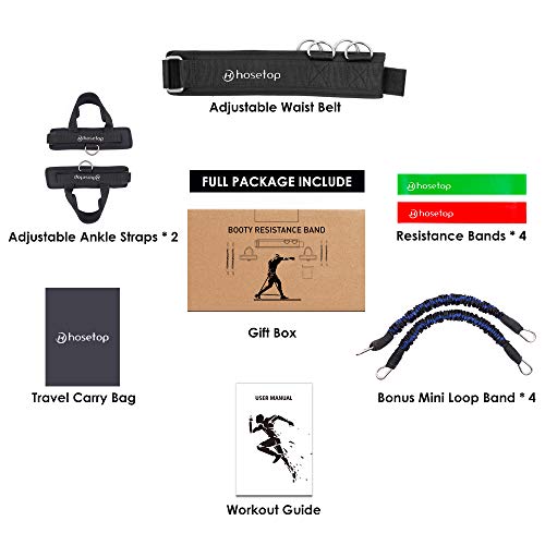Vertical Jump Trainer Equipment Leg Strength Resistance Training Bands Set For Speed And Agility Squat Training, Bounce Trainer For Boxing Tennis Volleyball Basketball Training #TOP6
