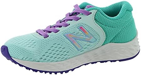 New Balance Kid's Fresh Foam Arishi V2 Bungee Running Shoe, Pale Blue Chill/Summer Jade/Heliotrope, 11 Wide Little Kid - 4