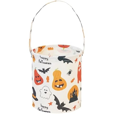 HIYAGON Halloween Bucket Halloween Buckets for Trick or Treat Kids Halloween Pumpkin Bucket Halloween Candy Snack Baskets Pumpkin Halloween Party Decoration (Halloween Pumpkin) Cover