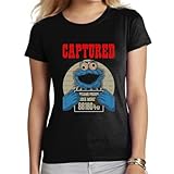 the Fan Tee Camiseta de Adulto de Mujer Divertidas Divertidas diversión,Humor y Estilo Barrio Sesamo/Sesame 413 L