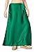 Madhu Fashion Women's Satin Saree Petticoat Saree Underskirt (Dark Bottle Green; M)