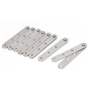 ELECTROPRIME Drawer Window Fittings 100mm Length 360 Degree Rotable Door Pivot Hinges 8 Pcs