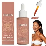 Tanning Drops to Drink, 60ML Face Tan Drops without Sun Damage, Self Oral Tanning Drops for Face and Body, for All Skin Types