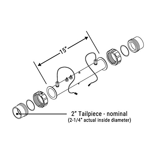 BWG Careland Balboa M7 Hot Tub Spa Heater Assembly OEM w/Sensors 4.0kW @ 240V / 1.0kW @ 120V - Image 4