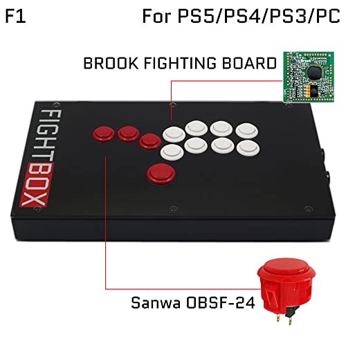 F1-PS-B All Buttons Hitbox Style Arcade Joystick Fight Stick Game Controller For PS4/PS3/PC Sanwa OB