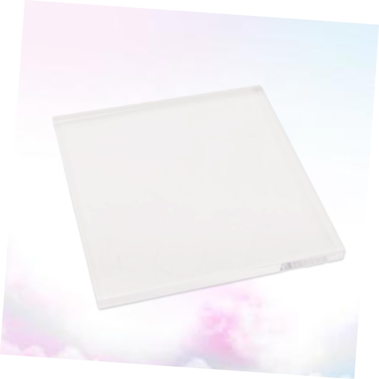 IWOWHERO Eraser Seal Acrylic Stamping Block Square Pad Comfortable Handle Stamps for Scrapbooking