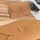 XFentech 15 Stück Mini Briefumschläge mit Karten - Vintage Mini Kraftpapier Umschläge Blanko Kärtchen Kleine Briefumschlägemit Herz Verschluss für Geschenkkarten DIY Dankeskarten Weihnachten