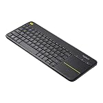 Logitech K400 Plus Wireless Touch TV Keyboard with Easy Media Control and Built-in Touchpad, HTPC Keyboard for PC-Connected TV, Windows, Android, ChromeOS, Laptop, Tablet - Black - Image 4