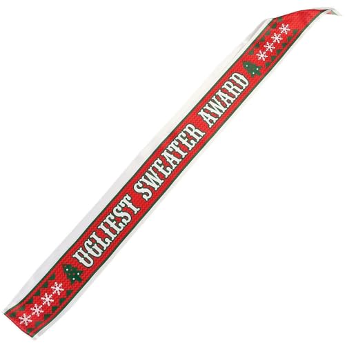 Ugly Sweater Award Sash - Apparel Accessories - 1 Piece