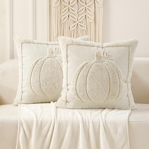 VAKADO Fall Halloween Throw Pillow Covers 18x18 Set of 2 Outdoor ...