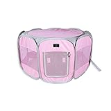 YQQ Puppy Cat Delivery Room Tienda De Mascotas Nido De Gato Tipo Cerrado Casa De Perro Pequeño Criadero Suministros para Gatos Respirable Prevenir Mosquitos (Color : Pink, Tamaño : L)