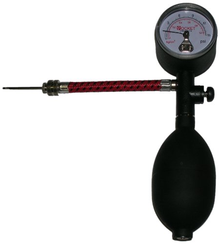 Pocket Pump with Pressure Gauge , Black