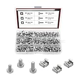 NUOBESTY 60 Pairs M5/m6 Server Rack Cage Nuts and Screws Set M5 X16mm, M6 X20mm, M6 X16mm Screws for Computer NUOBESTY 60 Pairs M5/m6 Server Rack Cage Nuts and Screws Set M5 X16mm, M6 X20mm, M6 X16mm Screws for Computer
