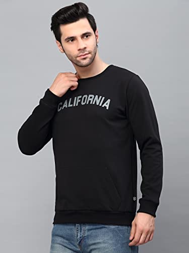 Image of Rigo Fleece Printed Round Neck Sweatshirt for Men | Full Sleeves Sweatshirt for Men | Casual Wear & Stylish Sweatshirts for Men