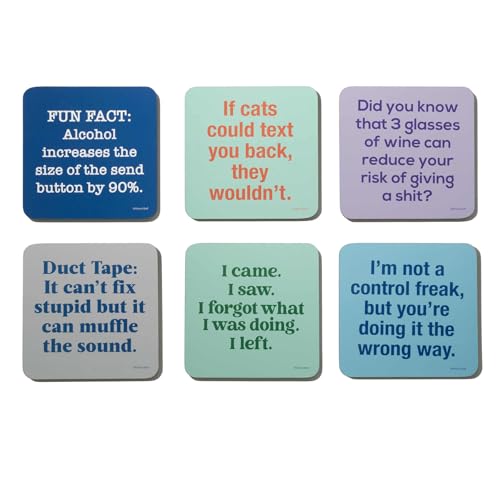 Chris's Stuff Wood Coasters for Drinks Set of...