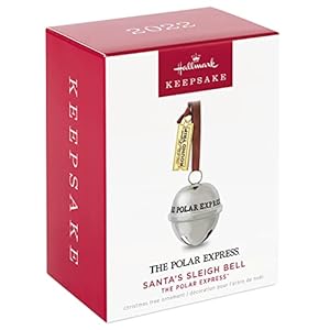 Hallmark keepsake christmas ornament 2022 the polar express santas sleigh bell metal  urban country home decor