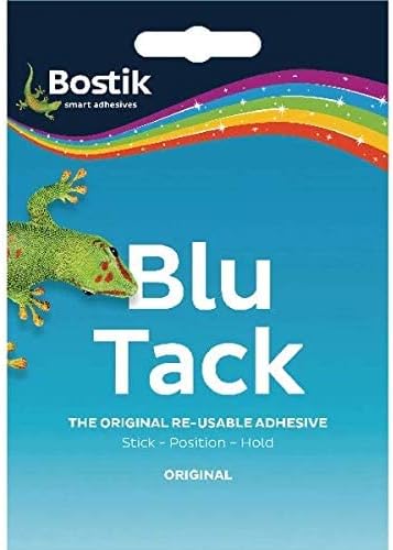 Bostik Blu-Tack Handy Pack 60g Single 801103 (PACK OF 3) +FINCHLEY PEN FREE