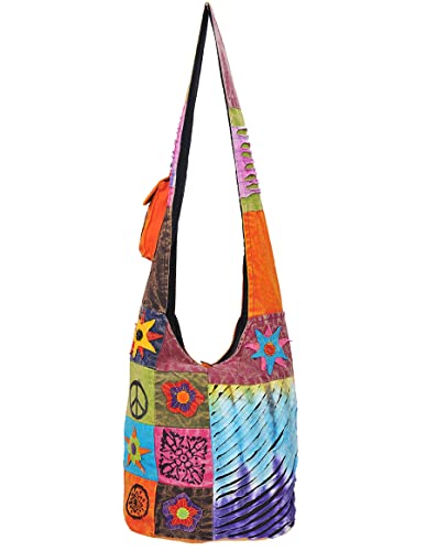Image of THE COLLECTION ROYAL Hobo Crossbody Bags for Women, Boho Purse, Boho Bag | Hippie Bag, Indie Tote Bag, Cloth Purse for Women