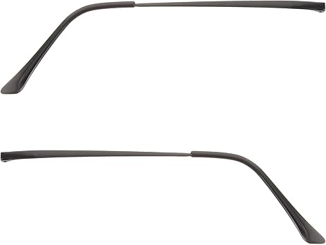 TEHAUX Universal Glasses Replacement Arms Double Teeth Metal Temple Legs 5.31 Inch Durable Eyeglass Arm Stand for Sunglasses Reading and Repair