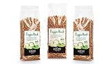 🌿 VIELSEITIG EINSETZBAR Unser Erbsenprotein-Jackfruitmehl-Granulat ist vielseitig einsetzbar und kann neben klassischen Burgerpatties auch für selbstgemachte Hackbällchen, Gemüse-Hack-Spieße oder leckere Beilagen und Salate verwendet werden.