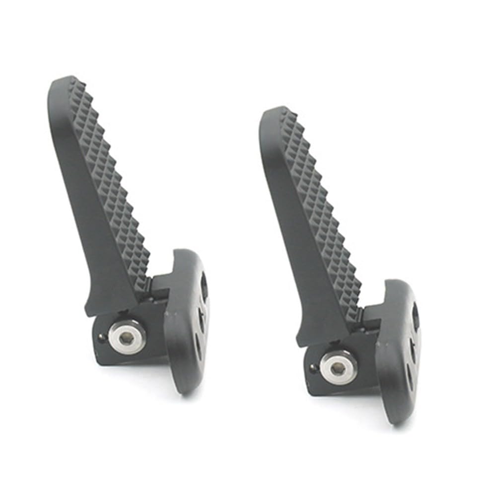 Pioli per bici in lega di alluminio per scooter elettrico, pedali antiscivolo con design pieghevole, 78 x 75 mm, compatibili con E-for Bike e veicoli mobili, nero