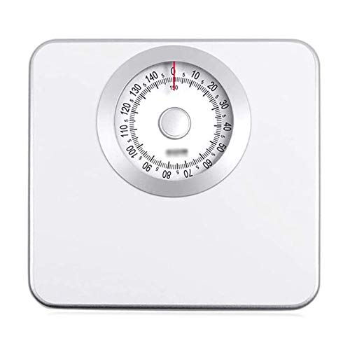 BDXZJ Mechanische Badezimmerwaage, Analog Badezimmerwaage, Mechanische Personenwaage, Keine Batterie Erforderlich, Hohe PräZision, rutschfest für Das Fitness Badezimmer